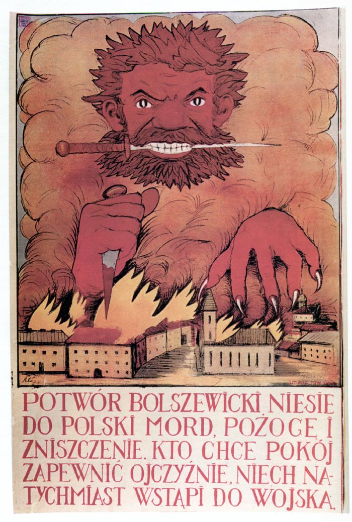 Potwór bolszewicki niesie do Polski mord